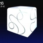 "Куб 226" б/с. матир. декор - /0 "Белый"