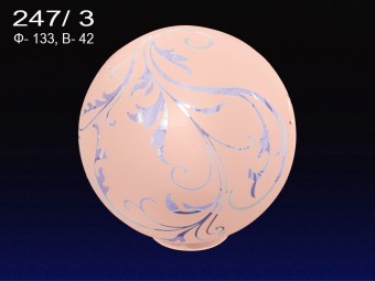 "Шарик 247" б/с. декор Ф133 - /3 "Розовый"