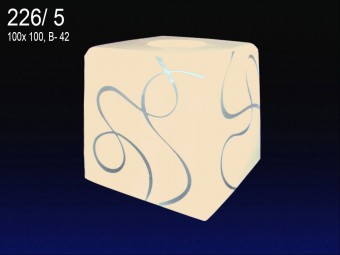 "Куб 226" б/с. матир. декор - /5 "Шампань"