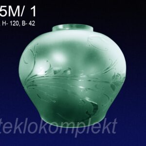 Плафон "Ладера 405М"  б/с декор Ф130 - /1 "Зеленый"